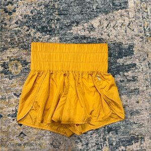 Free people movement yellow High-Waisted Shorts